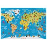 PUZZLE 250 KOM KIDS 5 WORLD MAP INTERDRUK - Image 3