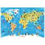 PUZZLE 250 KOM KIDS 5 WORLD MAP INTERDRUK - Image 4