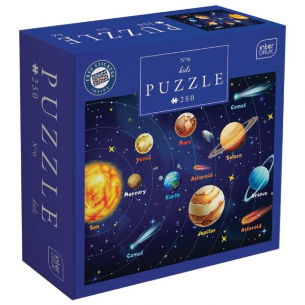 PUZZLE 250 KOM KIDS 6 SOLAR SYSTEM INTERDRUK