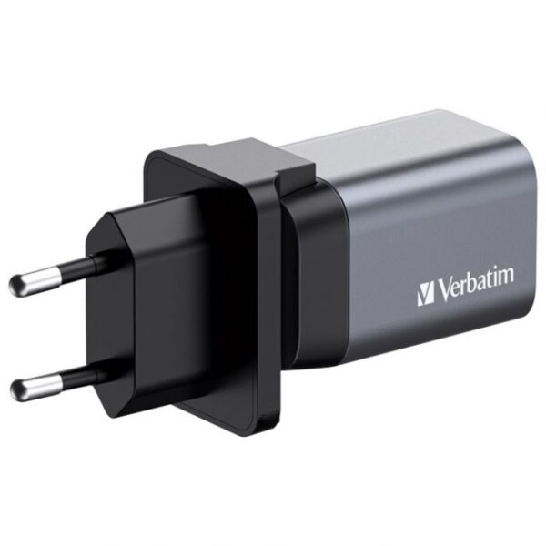 PUNJAČ PUTNI ZA MOBITELE I TABLETE GAN 1XUSB-C/PD 35W/1XUSB-A QC 3.0 (EU/UK/US) VERBATIM 32200
