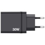 PUNJAČ ZA MOBILNE UREĐAJE ZIDNI 1XUSB-C/PD 20W/1XUSB-A QC 3.0/2XUSB-A 10W VERBATIM 49700 CRNI - Image 2