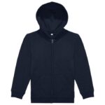 MAJICA DUGI RUKAVI B&AMP;C ZIP HOOD KIDS 280G ID 334 TAMNO PLAVA 5/6