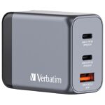 PUNJAČ ZA MOBILNE UREĐAJE ZIDNI 2XUSB-C/PD 65W/1XUSB-A QC 3.0 (EU/UK/US)  VERBATIM 32201 - Image 3