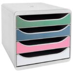 KUTIJA S 4 LADICE AUTENTIK EXACOMPTA 310303D BIJELA-SORT