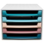 KUTIJA S 5 LADICA SKANDI EXACOMPTA 221606D SORT