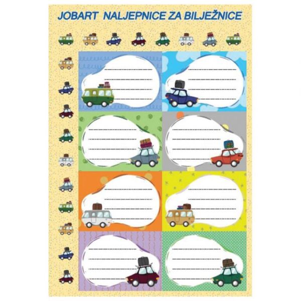 ETIKETE ŠKOLSKE 8/1X5 AUTI 60531 SORTIRANO