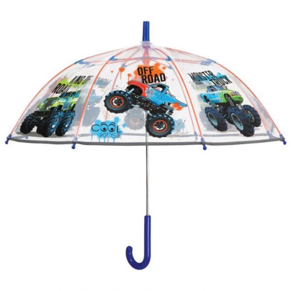 KIŠOBRAN DJEČJI AUTOMATIK MONSTER TRUCKS PERLETTI 15637