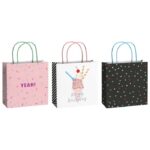 VREĆICE UKRASNE 20X20X8 CM BIRTHDAY 2 STEWO 5203 25 SORTIRANO