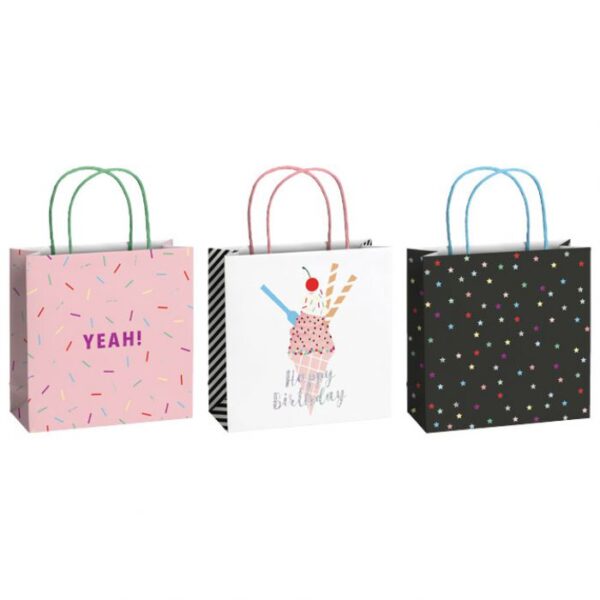 VREĆICE UKRASNE 20X20X8 CM BIRTHDAY 2 STEWO 5203 25 SORTIRANO