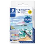 BOJA VODENA 12BOJE U METALNOJ KUTIJI TRAVEL BOX DESIGN JOURNEY STAEDTLER 888M M12-C - Image 2