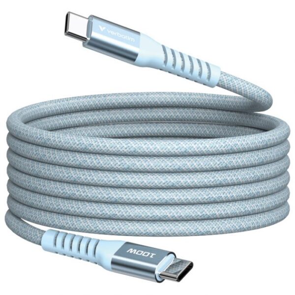 KABEL MAGNETSKI USB-C NA USB-C 100W 120 CM VERBATIM 31856 PLAVI