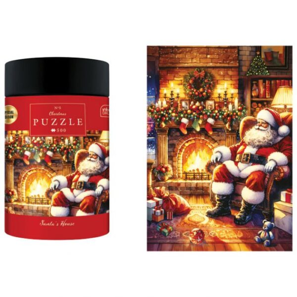 PUZZLE 500 KOM TUBA CHRISTMAS &QUOT;SANTA`S HOUSE&QUOT; INTERDRUK