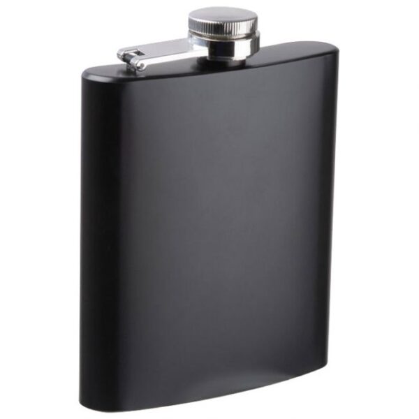 PLJOSKA METALNA 207ML  SHEFFIELD 481103 MAT CRNA