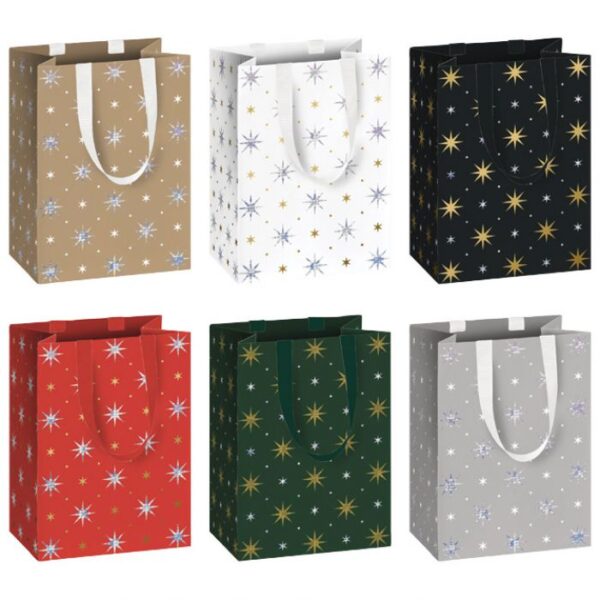 VREĆICE UKRASNE 10X14X8CM NOVOGODIŠNJE STEWO 5115 80 SORTIRANO