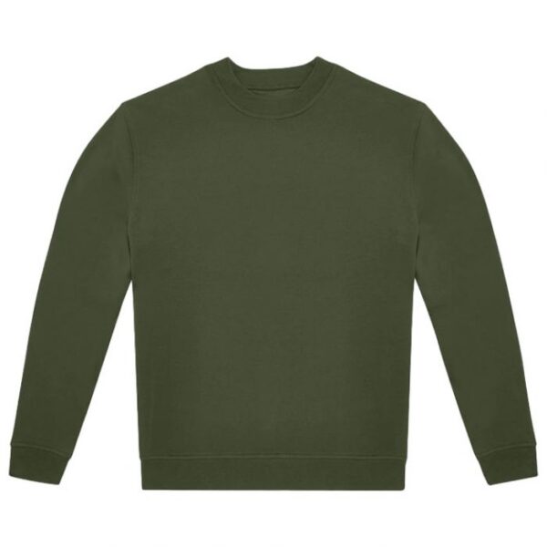 MAJICA DUGI RUKAVI B&AMP;C ID.332 CREW 280G MASLINASTO ZELENA 3XL