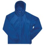 VJETROVKA S KAPULJAČOM ZIP UNISEX B&AMP;C # RESET LINED WINDBREAKER TAMNO PLAVA 3XL