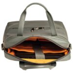 TORBA POSLOVNA KOŽNA ŽENSKA EXACTIVE  EXACOMPTA 17236 KOSITAR SIVA - Image 5