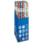 PAPIR UKRASNI ROLA 100X500 CM NOVOGODIŠNJI LEBEZ 61051