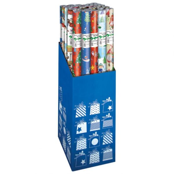 PAPIR UKRASNI ROLA 100X500 CM NOVOGODIŠNJI LEBEZ 61051