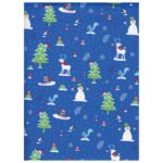 PAPIR UKRASNI ROLA 100X500 CM NOVOGODIŠNJI LEBEZ 61051 - Image 2