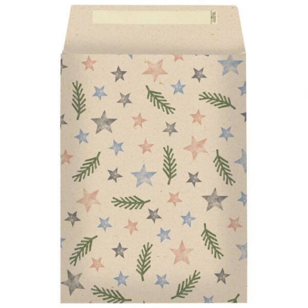 VREĆICE-KUVERTE UKRASNE STRIP NOVOGODIŠNJE 22X5X30CM PK10 STEWO 5260 40