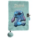 DNEVNIK PLIŠANI S KLJUČEM A5 96L STITCH PASO DS25FF-3676