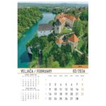 KALENDAR &QUOT;DVORCI I UTVRDE 2026&QUOT; 13 LISTOVA, SPIRALA - Image 6