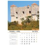 KALENDAR &QUOT;DVORCI I UTVRDE 2026&QUOT; 13 LISTOVA, SPIRALA - Image 8