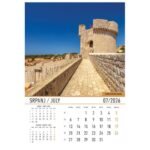 KALENDAR &QUOT;DVORCI I UTVRDE 2026&QUOT; 13 LISTOVA, SPIRALA - Image 11