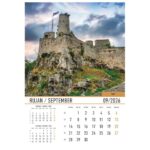 KALENDAR &QUOT;DVORCI I UTVRDE 2026&QUOT; 13 LISTOVA, SPIRALA - Image 13