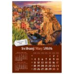 KALENDAR &QUOT;PUTUJEM EUROPOM 2026&QUOT; 13 LISTOVA, SPIRALA - Image 9