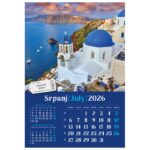 KALENDAR &QUOT;PUTUJEM EUROPOM 2026&QUOT; 13 LISTOVA, SPIRALA - Image 11