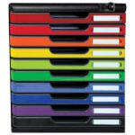 KUTIJA S 10 LADICA S KLJUČEM EXACOMPTA 332798D CRNA-SORT - Image 2