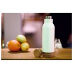 BOCA TERMO MOLU COTE D&APOS;AZUR 3978 METALNA S DRVENIM POKLOPCEM 630ML BIJELA - Image 3