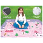 PODLOGA ZA PIKNIK I PLAŽU 150X150CM DJEVOJČICE-DVORAC PERLETTI 13150 - Image 3