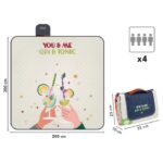 PODLOGA ZA PIKNIK I PLAŽU 200X200CM GIN&AMP;TONIC PERLETTI 13159 - Image 2