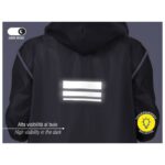 KABANICA  REFLEKTIRAJUĆI RUB, BIJELI GUMBI  PERLETTI 14220 PROZIRNO-SIVA L - Image 2