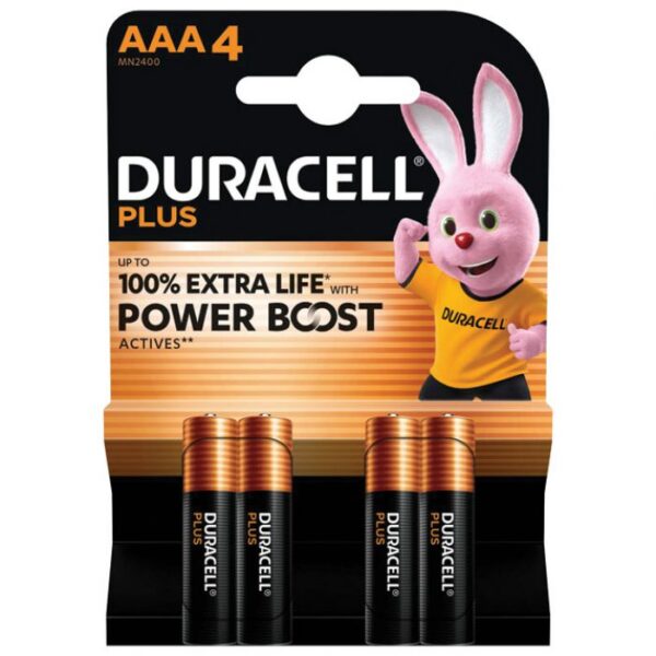 BATERIJA ALKALNA 1,5V AA PLUS BOOST PK4 DURACELL LR6 BLISTER