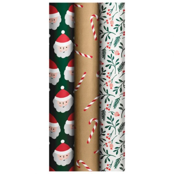 PAPIR UKRASNI ROLA 70X1000CM  XMAS NOVOGODIŠNJI STEWO 1639 99