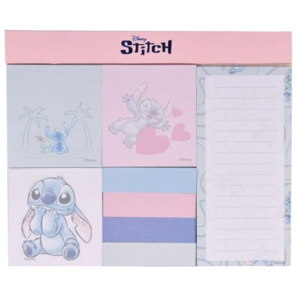 SET BLOKOVA SAMOLJEPLJIVIH  PLUS  ZASTAVICE U KORICI STITCH PASO DS25FF-3706