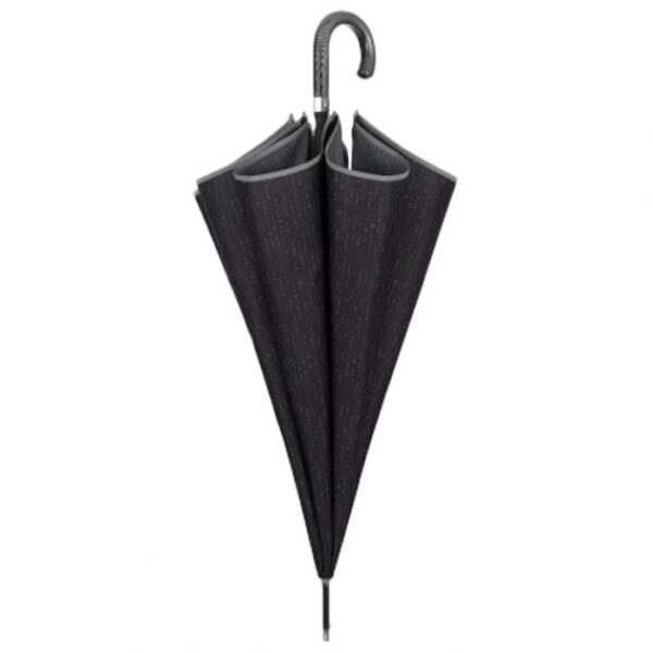 KIŠOBRAN AUTOMATIK S PLASTIČNOM RUČKOM GOLF TECHNOLOGY XXL PERLETTI 21824 CRNI-PRINT / REFLEKTIRAJU