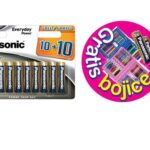 PANASONIC baterije LR6EPS/20BW 10+10F + kreativni set za bojanje plavi