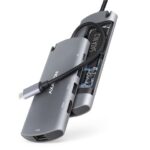 USB HUB AXAGON HMC-6M2 2xUSB3.2, USB-C PD(100W), HDMI, gLAN, M.2 SATA