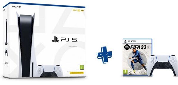 GAM SONY PS5 + dod.kontroler + FIFA23