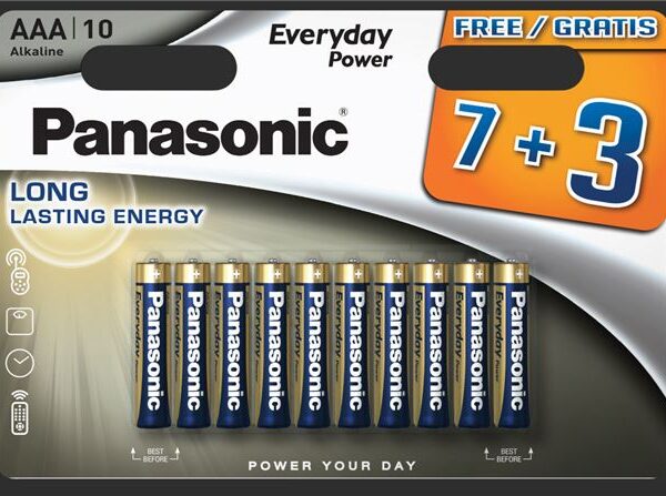 PANASONIC baterije LR03EPS/10BW 7+3F Alkal. Everyday Power