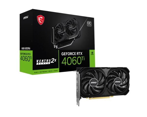 VGA MSI RTX 4060TI VENTUS BLACK 2X E1 OC