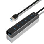 AXAGON HUE-SA7BP 7x USB3.0 Hub, Charging + AC Adapter