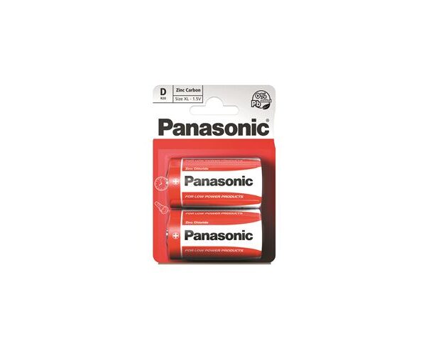 PANASONIC baterije R20RZ/2BP EU Zinc Carbon