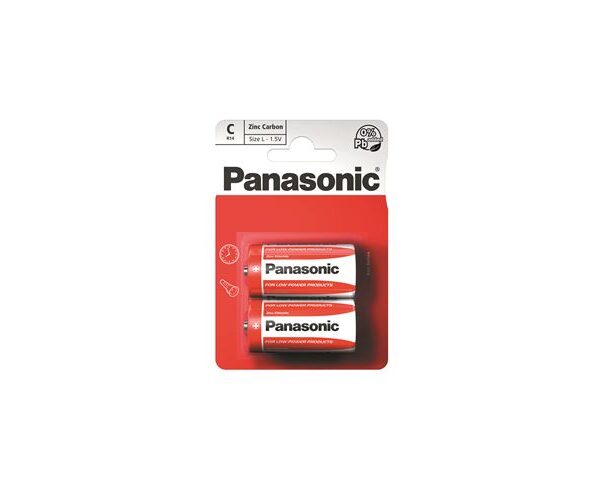 PANASONIC baterije R14RZ/2BP EU Zinc Carbon