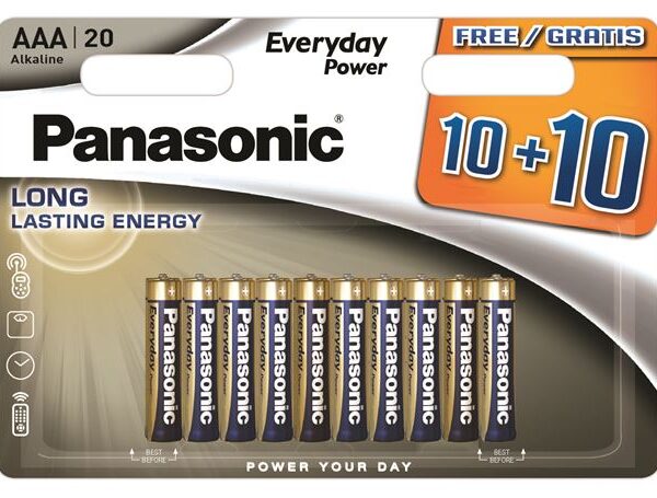 PANASONIC baterije LR03EPS/20BW 10+10F